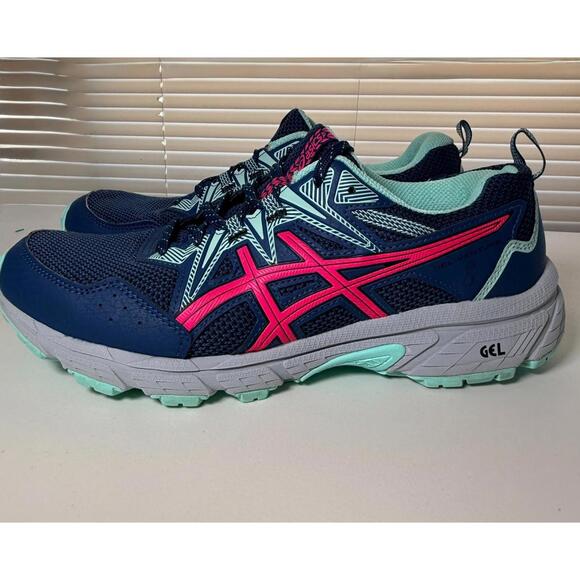 Asics Shoes - ASIC Women's GEL-VENTURE Mako Blue/Pink Glo Size 10